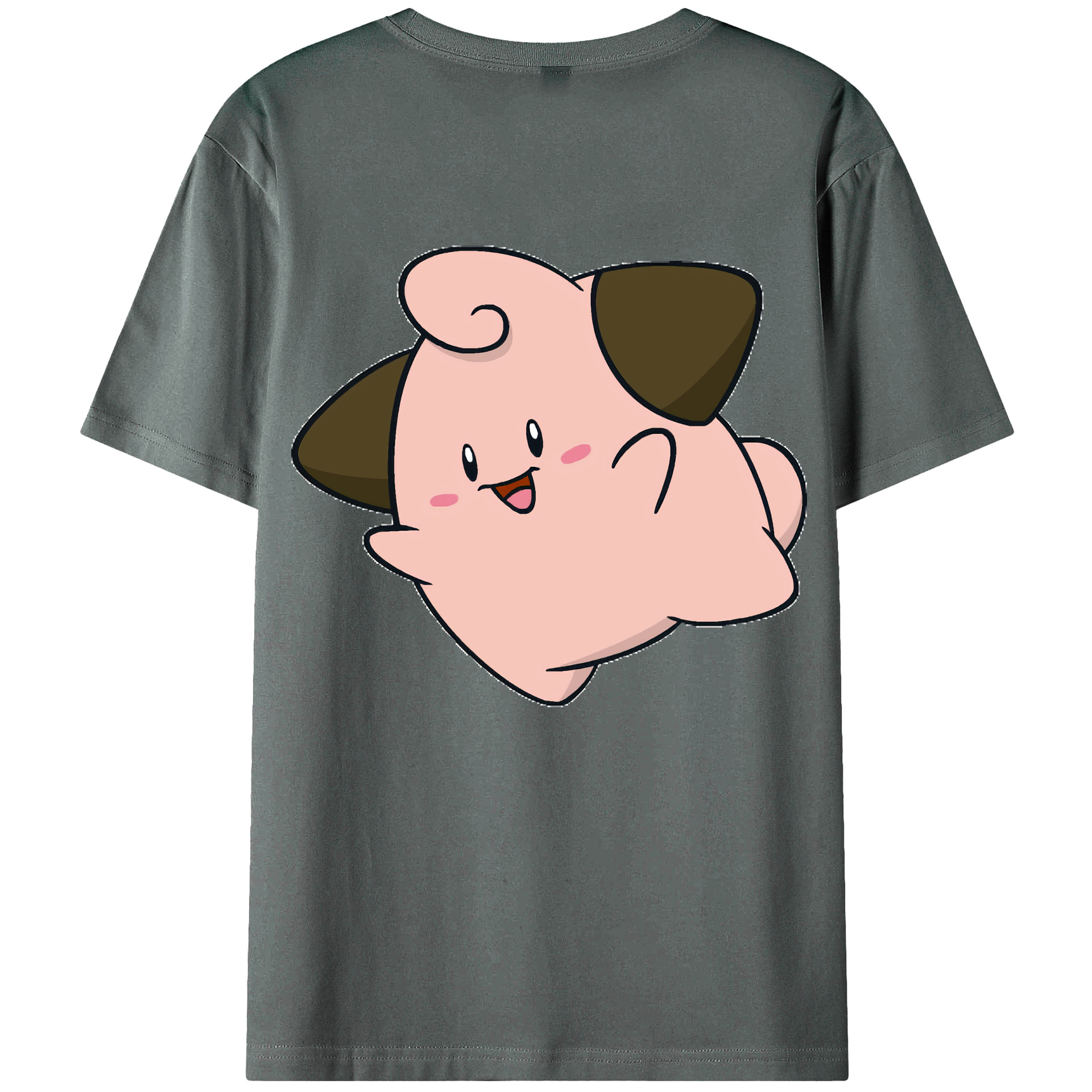（画像用） ポケットモンスター Pokémon 綿100％ メンズ半袖Tシャツ（バックプリント） 通気性